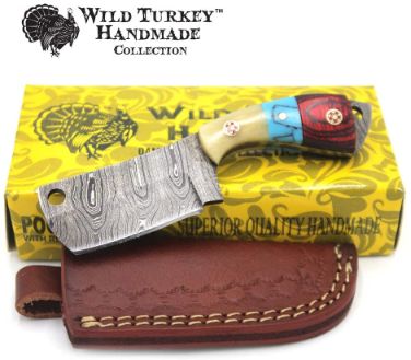 Wild Turkey Handmade Collection Fixed Blade Mini Chef Cleaver