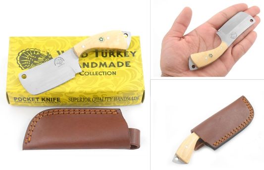 Wild Turkey Handmade Collection Fixed Blade Mini Chef Cleaver