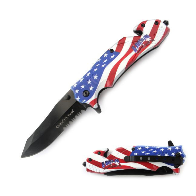 Snake Eye Tactical USA Collection Spring Assist Knife 4.75