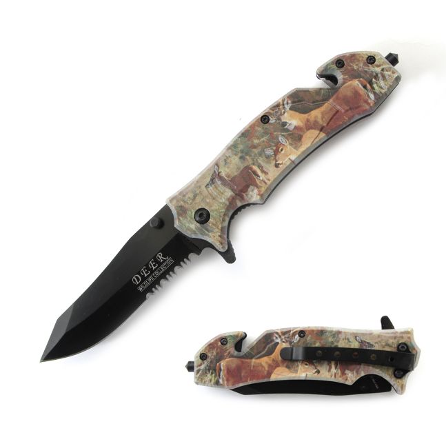 Snake Eye Tactical WildLife Collection Spring Assist Knife 4.75