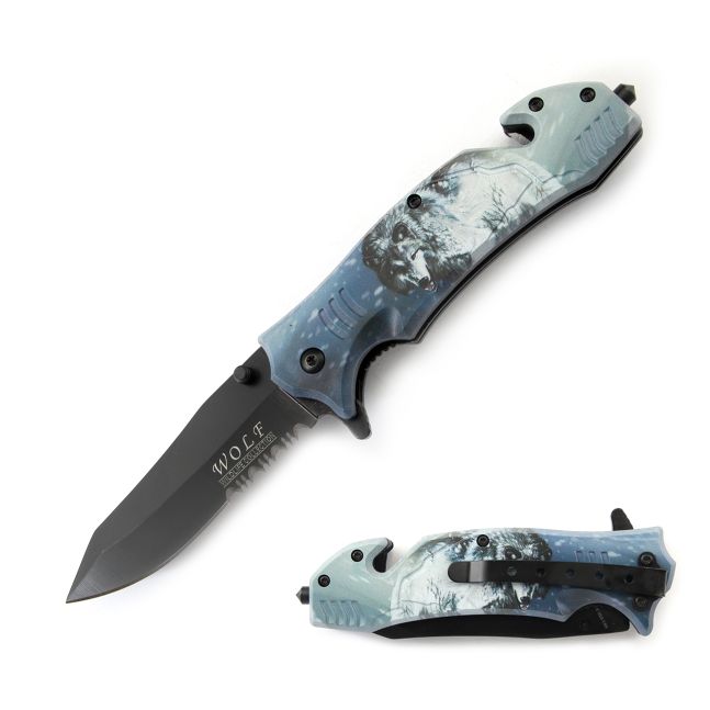 Snake Eye Tactical WildLife Collection Spring Assist Knife 4.75