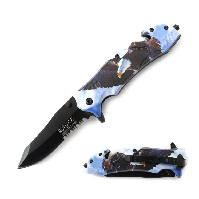Snake Eye Tactical WildLife Collection Spring Assist Knife 4.75''