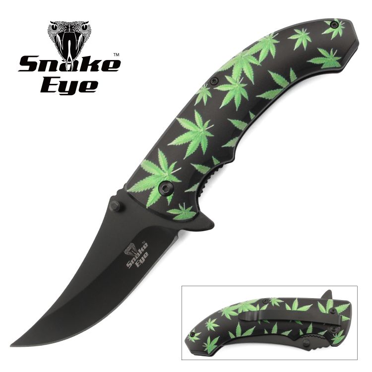 Snake Eye Tactical Spring Assist Knife 4.5'' Closed