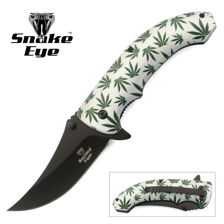 Snake Eye Tactical Spring Assist KNIFE 4.75'' Closed