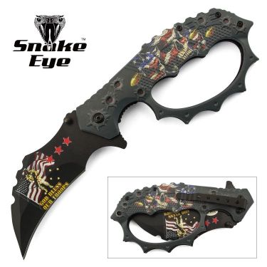 Snake Eye Tactical Spring Assist Fantasy Knuckle KNIFE