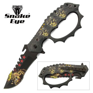 Snake Eye Tactical Spring Assist Fantasy Knuckle Knife