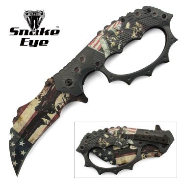 Snake Eye Tactical Spring Assist Fantasy Knuckle Knife