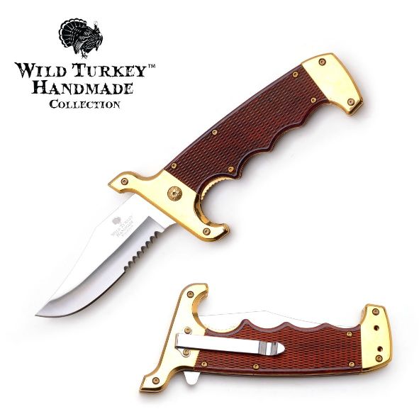 WILD TURKEY  SPRING ASSISTED KNIFE 5.75'' CLOSED