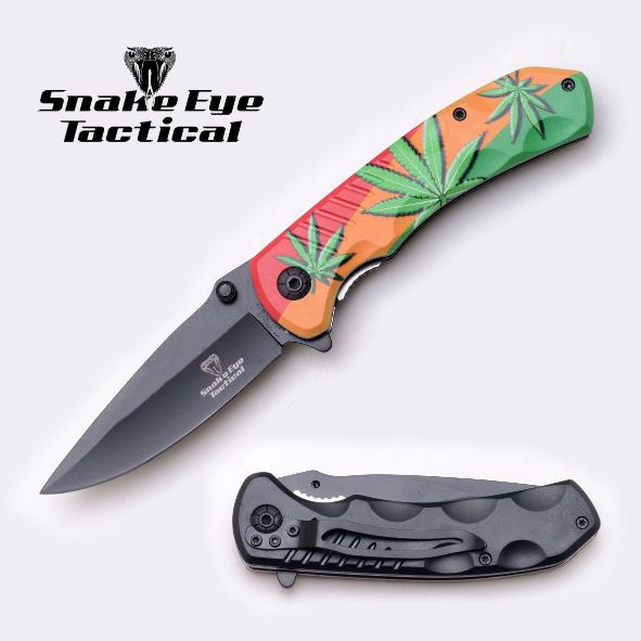 Snake Eye Tactical Spring Assist KNIFE 4.75'' Closed