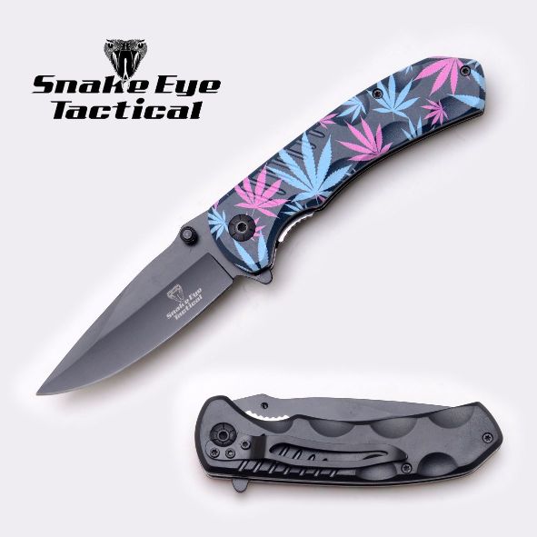 Snake Eye Tactical Spring Assist Knife 4.75'' Closed