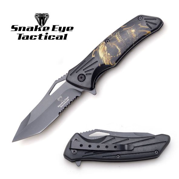 Snake Eye Fantasy  Collection Spring Assist Knife 5'' Closed