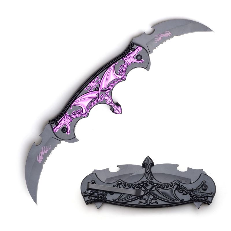 Snake Eye Tactical Double Bladed Fantasy Spring Assisted KNIFE