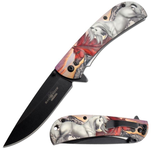 Dark Fantasy Blades Spring Assist Knife 9046-1