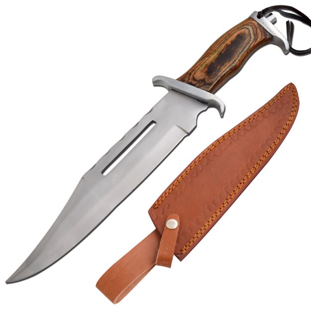 WESTERN Out Law Bowie Fix Blade Hunting Knife 16'' Overall.