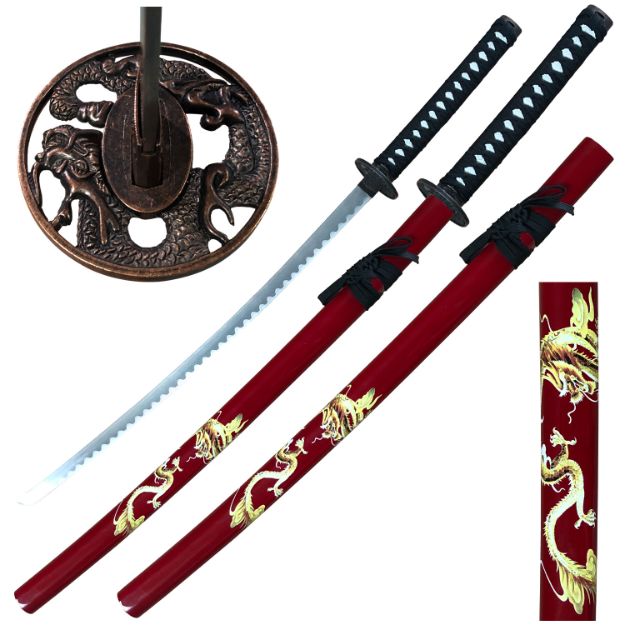 Samurai Katana with Samurai Design Scabbard  40'' Overall
