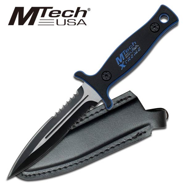 M-Tech Xtreme Tactical Boot Knife 9'' Overall with Case - Blue