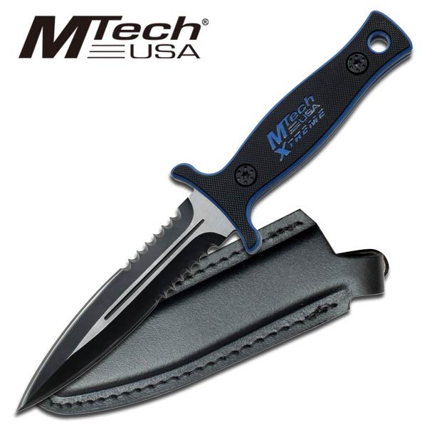 M-Tech Xtreme Tactical BOOT Knife 9'' Overall with Case - Blue