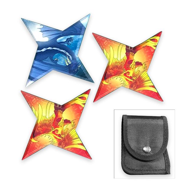 SnAkE EyE TActicAl  Throwing STARs 3PCS SEt 3'' DiAmEtEr