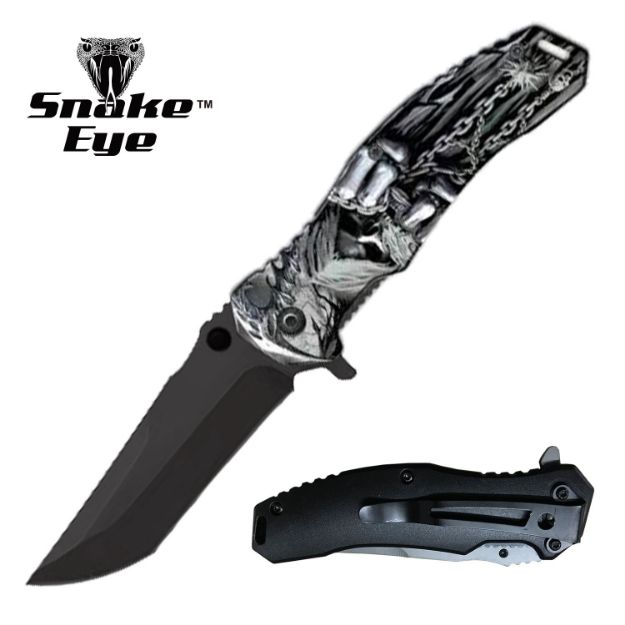 Snake Eye Tactical  Spring Assist Knives 4.5 '' Closed