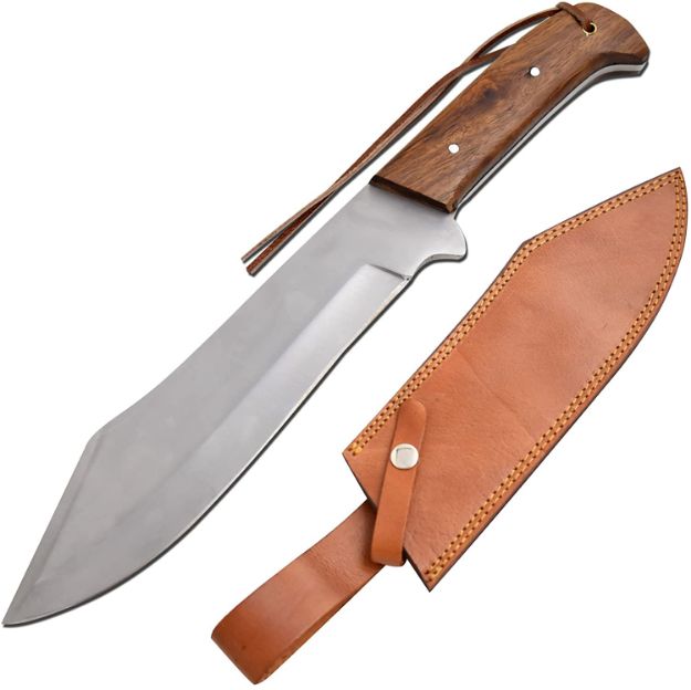 Old Ram Full Tang Fix Blade Heavy Duty Wood Handle Hunting KNIFE