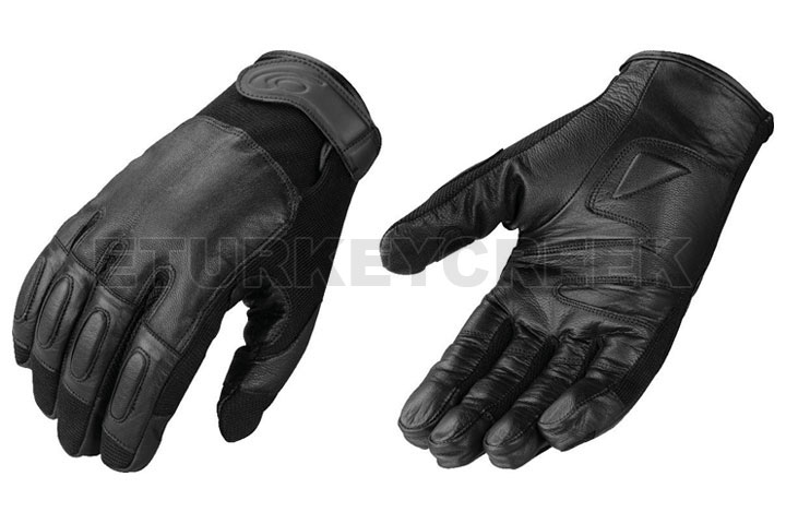 Steel Shot LEATHER Tactical Sap Gloves Full Finger X-Large