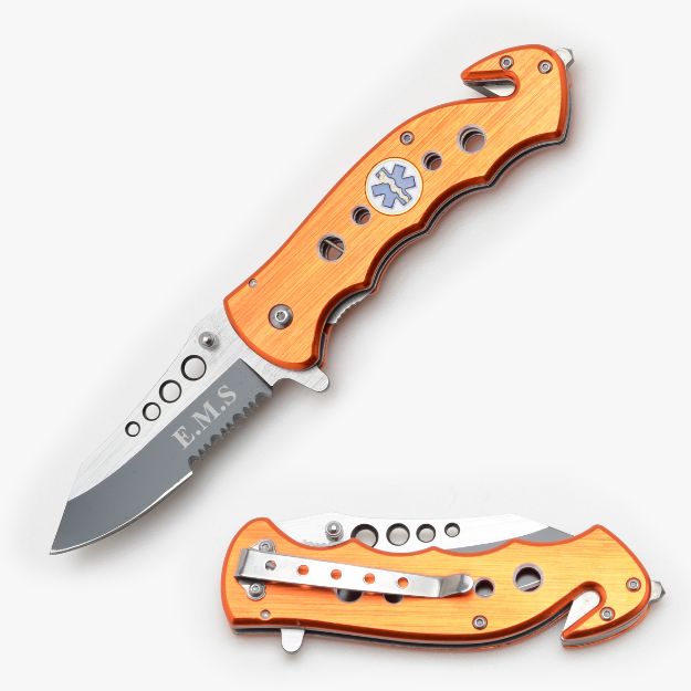 E.M.S Rescue Style Spring Assist Knife 4.5'' Closed