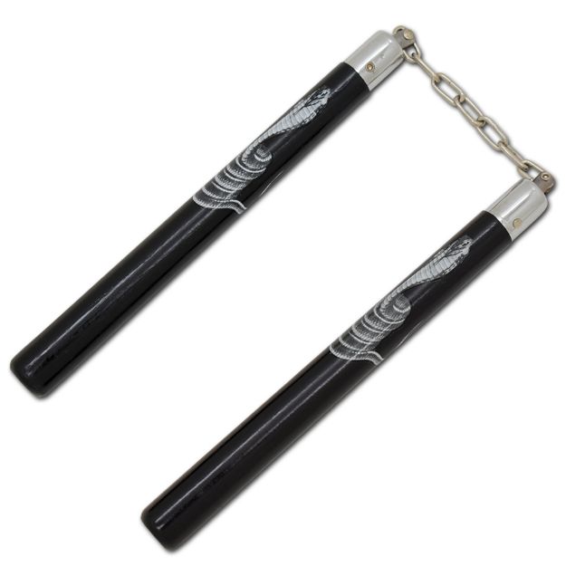 12.50'' Black Round NUNCHAKUs