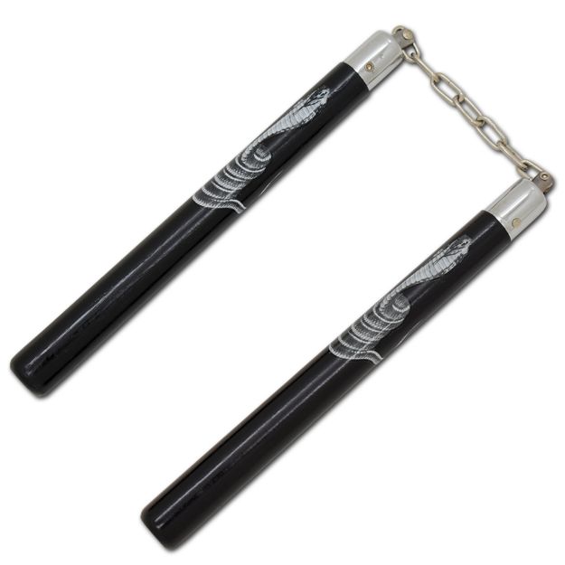 12.50'' Black Round Nunchakus