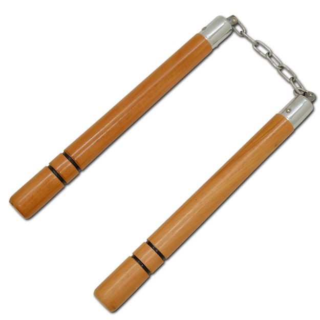 12.5'' Natural Round Nunchakus