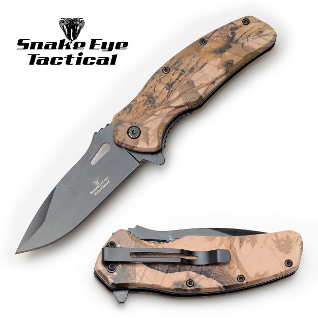 Snake Eye Tactical Spring Assist KNIFE Collection 4.5'' Closed
