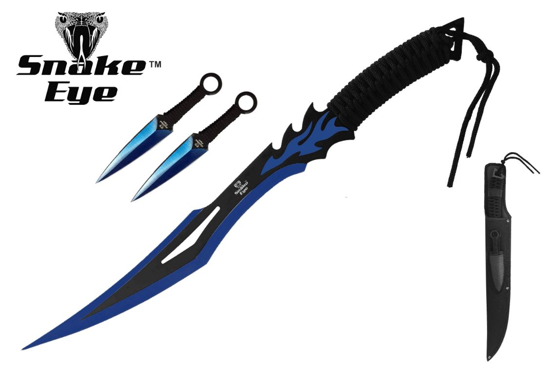 Snake Eye Tactical Ninja-Sword Comes With Throwing KNIFE