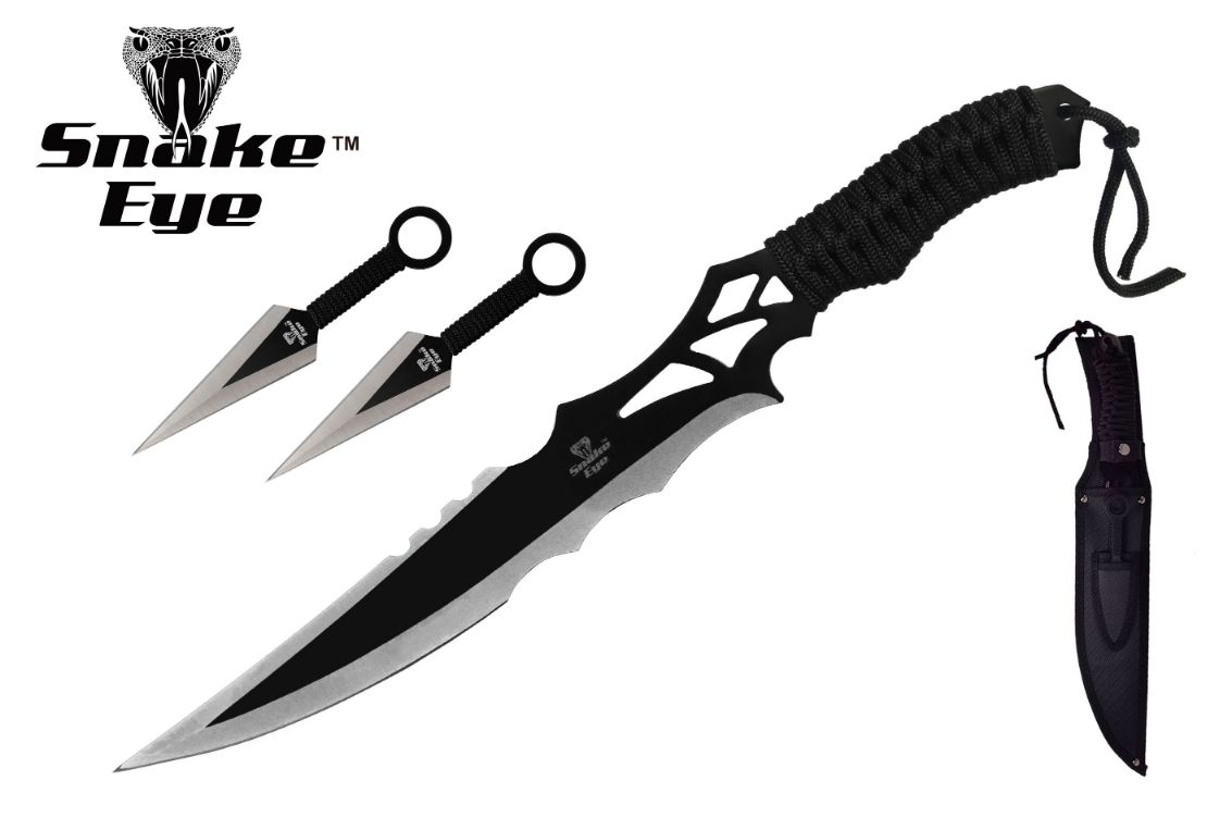 Snake Eye Tactical NINJA-Sword Comes With Throwing Knife