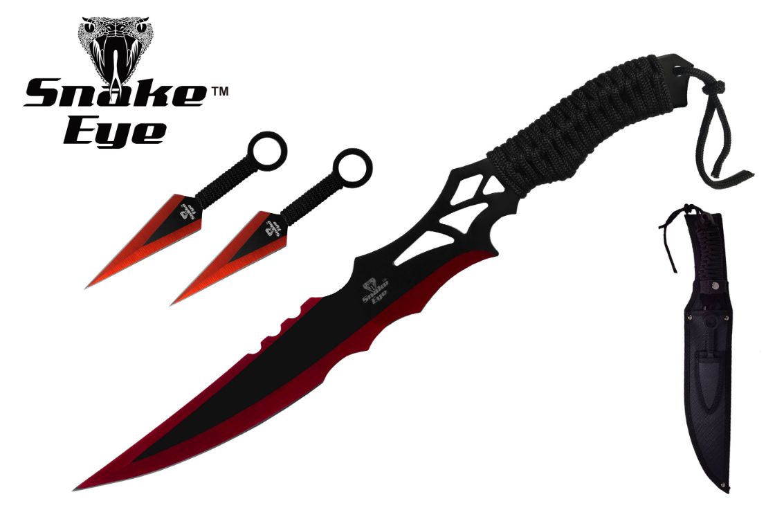 Snake Eye Tactical Ninja-Sword Comes With Throwing Knife