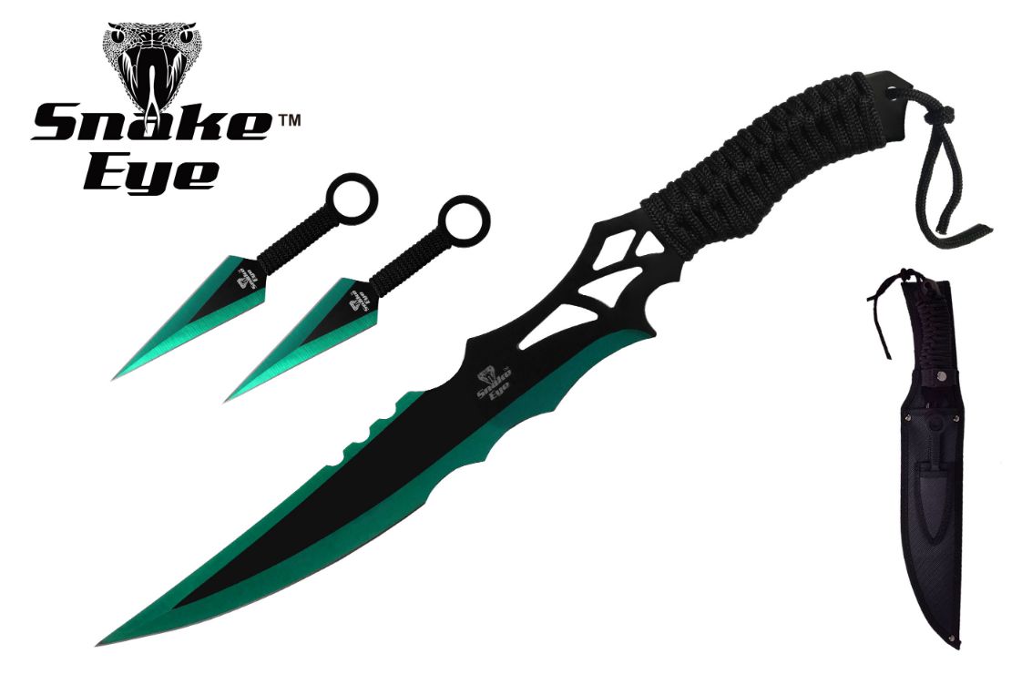 Snake Eye Tactical NINJA-Sword Comes With Throwing Knife