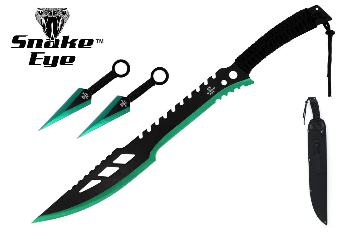 Snake Eye Tactical Ninja-Sword Comes With Throwing KNIFE