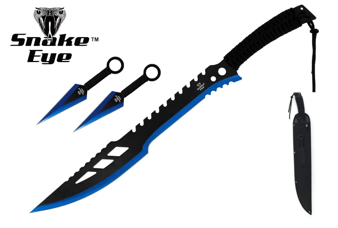 Snake Eye Tactical Ninja-Sword Comes With Throwing Knife