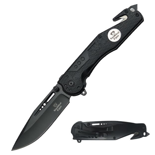 SNAKE EYE TACTICAL RESCUE SPRING ASSIST  KNIFE 5'' CLOSED