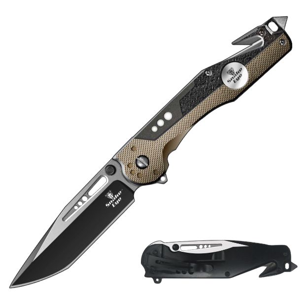 SNAKE EYE TACTICAL RESCUE SPRING ASSIST KNIFE 5'' CLOSED