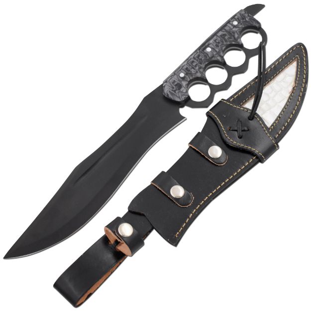 K2 Tactical KNIVES Full Tang Trench Knife Knuckle Duster