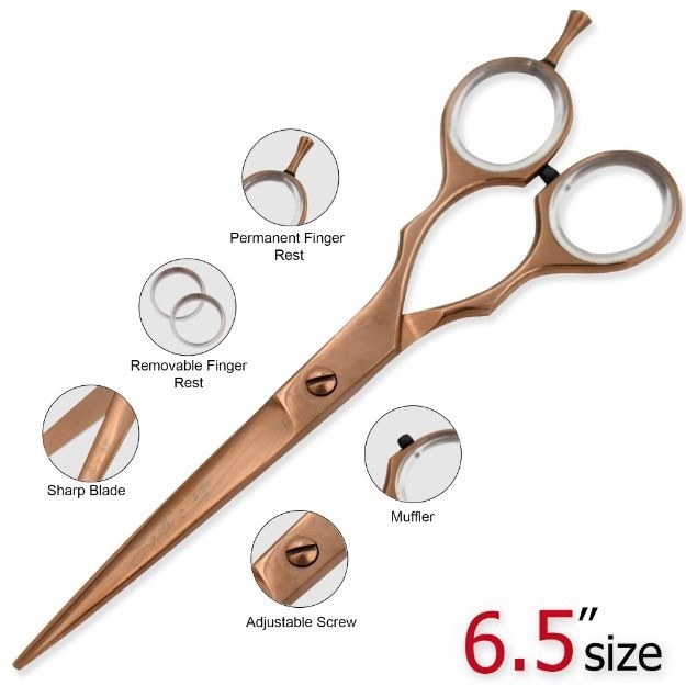 Laila's Professional Barber Scissor Rose Gold Finish