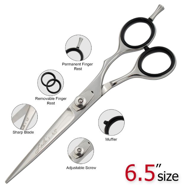 Laila's Professional Barber Scissor Silver Finish