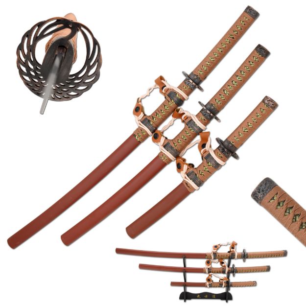 Snake Eye Warrior Samurai Sword Set