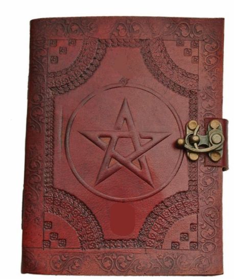 Star LEATHER Journal With Lock