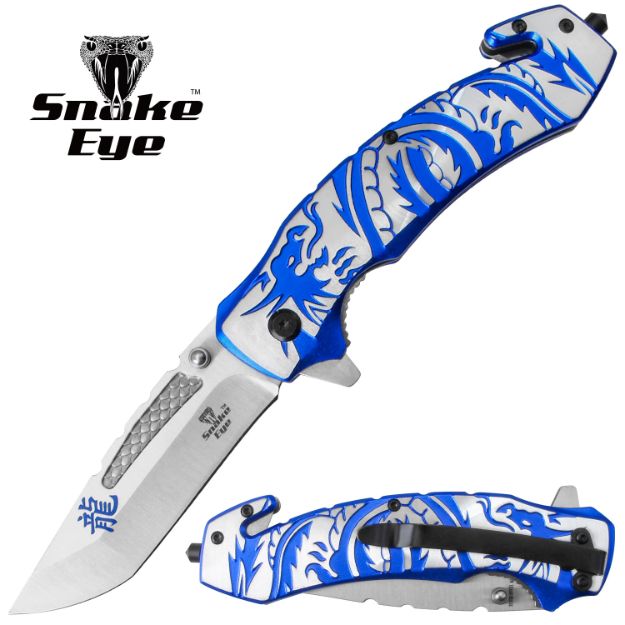 SnakE EyE TaCtiCal REsCuE StylE Spring Assist KnifE SE-5255-BL