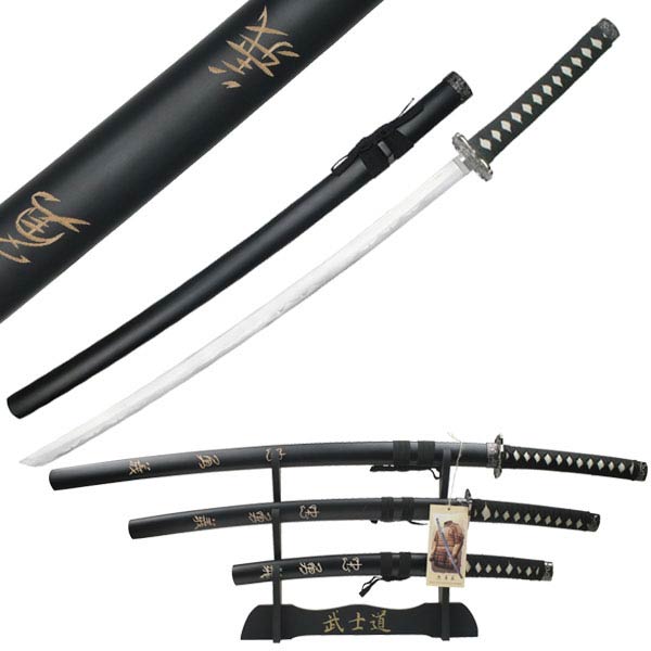 3 Pcs Last Samurai Movie SWORD Set With Stand