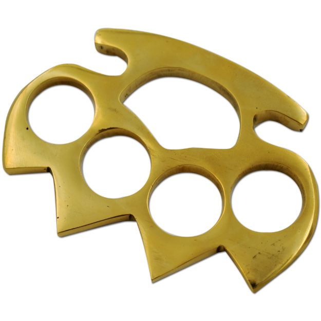 Heavy Duty Brass Knuckle BELT BUCKLE With Spike