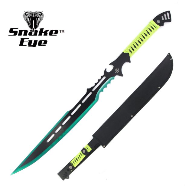 Snake Eye Tactical Zombie Machete 28'' Overall With Carrying Case