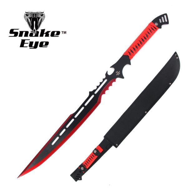 Snake Eye Tactical Zombie Machete 28'' Overall With Carrying Case