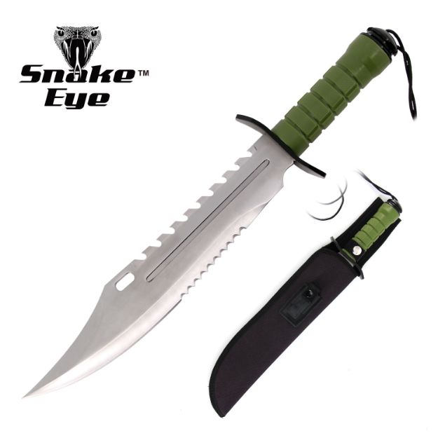 Snake Eye Fixed Blade Survival Hunting KNIFE Overall 16.5''