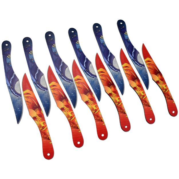 Snake Eye Tactical 12 PC THROWING KNIFE Set .